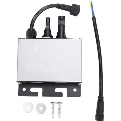 Micro Inverter for Battery 12V/24V 100W Input DC 12V/24V Power Inverter Network Connected AC Output 180V to 265V IP45 Waterproof for Home Electrical System (1/5)