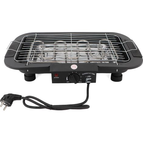 Gril électrique de table portable antiadhésif et sans fumée, idéal pour les fêtes et la famille. (1/5)