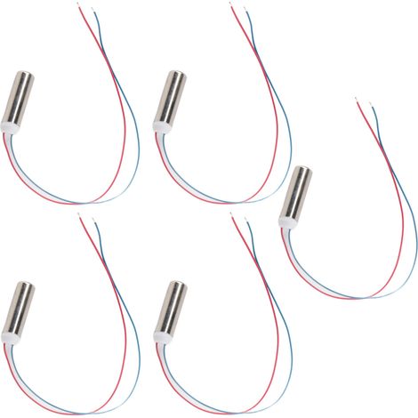 5 micromoteurs de vibration cylindriques étanches sans noyau, 14 500 tr/min, pour appareils de massage (1/5)