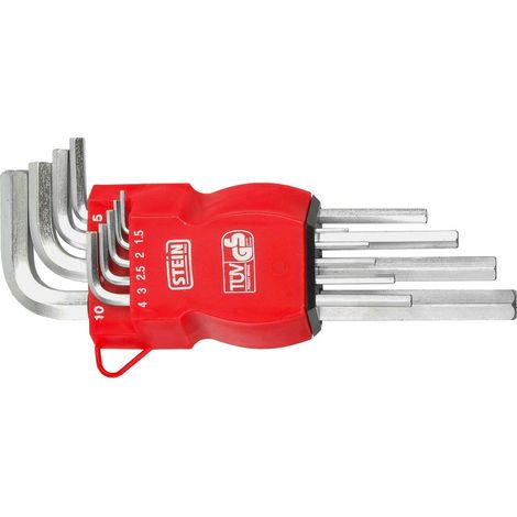 Llave Allen Stein de Cromo-Vanadio 9 Piezas Largas
