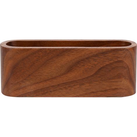 Porte-cartes de visite créatif en bois, 1 pièce, boîte de rangement, organisateur de bureau, ornements de bureau (1/5)