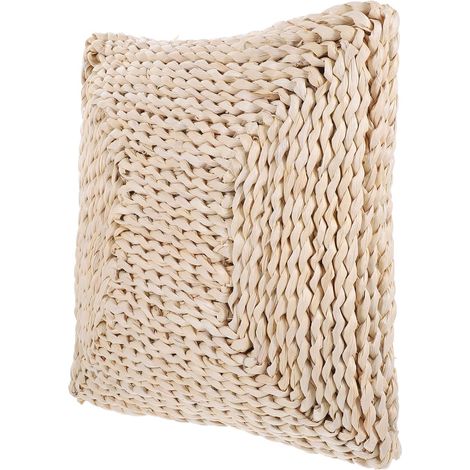 Coussin de Sol Tissé en Paille Naturelle Épais, Style Japonerie Rustique, Confortable et Solide, Salon Contemplation (1/5)