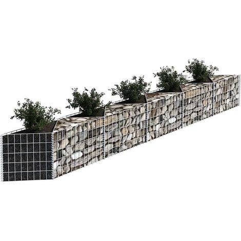 Gabbione in Rete di Acciaio Galvanizzato 300x30x50cm Recinzione Orto da Giardino (1/5)