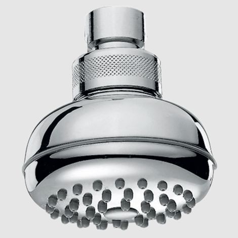 Pomme de douche chromée anticalcaire 1 jet Ø68 1/2" Raccordement F Easy Clean system - Gommina