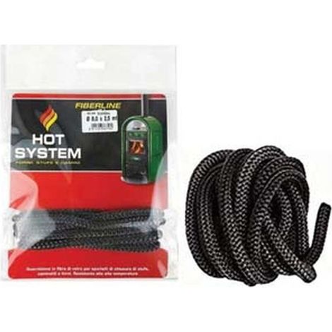 Fiberline guarnizione tonda per alte temperature - Specifiche: mm.6x2,5 mt. - 6 pz