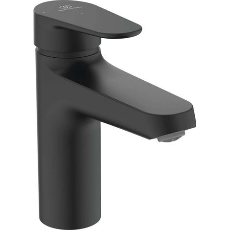 Ideal Standard ALU+ - Waschtischarmatur mit ClickClack-Ablaufgarnitur, BlueStart, Seidenschwarz BE130XG (1/5)
