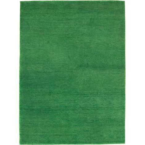Tapis Gabbeh indien Tapis Flowy - Tapis en laine  - 240x170cm, Rectangular - 100% Laine vierge - Noué main - Vert