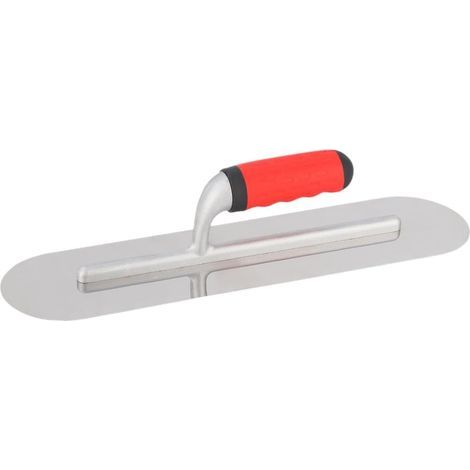 Plastering Trowel, Stainless Steel, Rounded Head, Ergonomic Handle, For Drywall and Concrete (1/5)