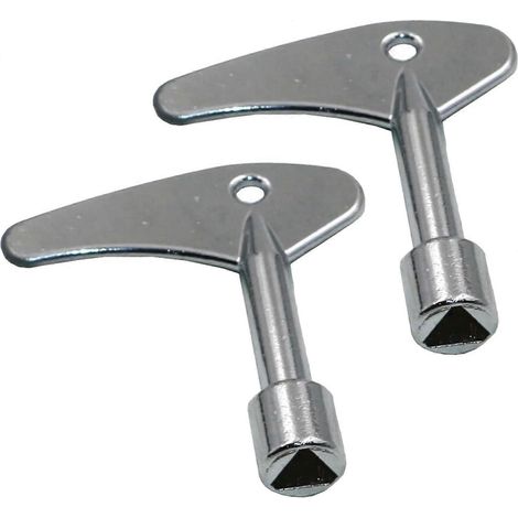 Lot de 2 clés triangulaires métalliques, clés triangulaires, clé pour boîtier de compteur de gaz, d'eau et d'électricité (1/5)