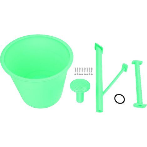Arrosoir en plastique 14L, seau de grande capacité pour plantes d'intérieur et d'extérieur, vert (1/5)