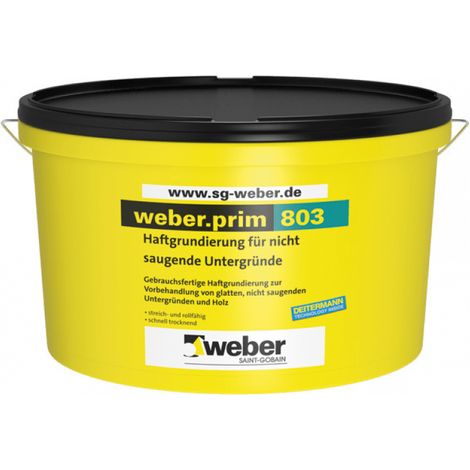 weber.prim 803 Haftgrundierung für nicht saugende Untergründe, 5 Kg (1/2)