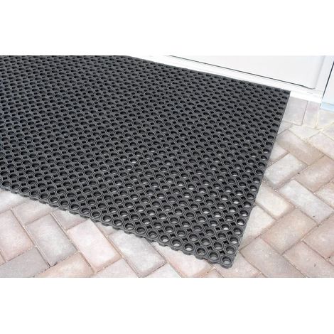 [NEUWERTIG] B-Ware Coba Europe Gummimatte Matte Bodenmatte Schwarz 1.5 M X 1 M X 23 Mm