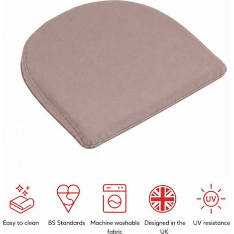 SP D Pad Cushions (Pack of 2) - L40 x W40 x H4 cm - Taupe