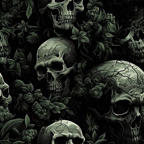 Tela decorativa para exteriores Oxford - Motivo de calavera I DX4932 (1/5)