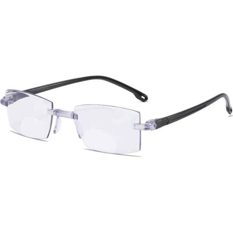 2 lunettes de presbytie anti-lumière bleue sans monture, zoom intelligent, vision rapprochée et lointaine, design léger (1/5)