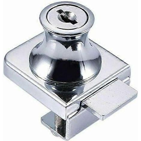 Serrure De Porte En Verre, Serrure En Acier Chrom, Serrure De Porte En Verre, Serrure De Vitrine De Serrure De Porte En Verre Pour Porte En Verre 5-8M