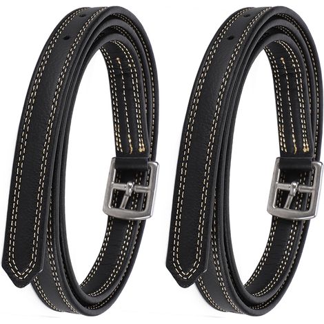 Paire d'étriers Britain Saddle Horse en cuir souple microfibre avec boucle en acier inoxydable, noirs (1/5)