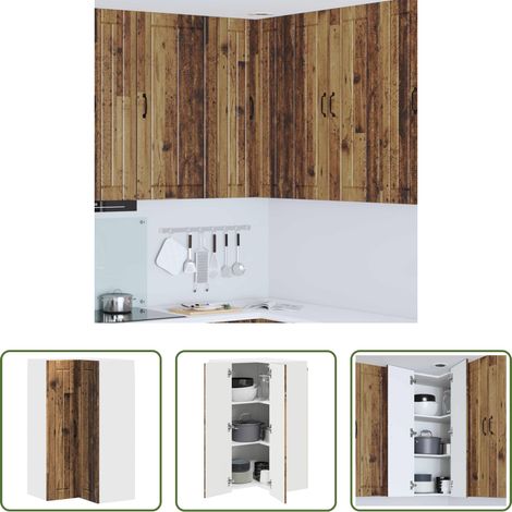 vidaXL Küchenschrank Holzwerkstoff - Küchenschrank Altholz 57 x 57 x 100 cm Holzwerkstoff (1/5)