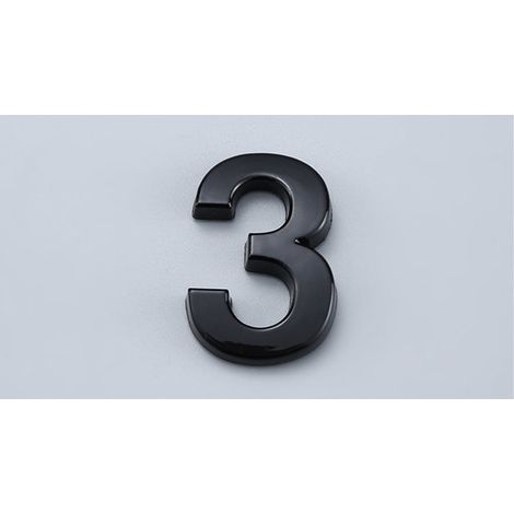 Sei targhette numeriche 3D moderne，realizzate in acrilico ABS，con numeri civici e per cassette postali，adatte per porte di case，8 (1/5)