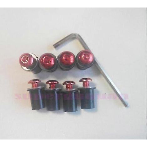 Neue Windabweiser und Befestigungsschrauben für Suzuki Katana 600 750 GSX600F GSX750F GSX 600F 750F 1998-2008 (rote Schrauben)