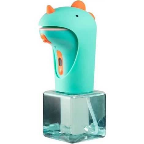 Automatic soap dispenser for children, cute dinosaur, smart foam, touchless soap dispenser for bathroom countertop, (1/5)