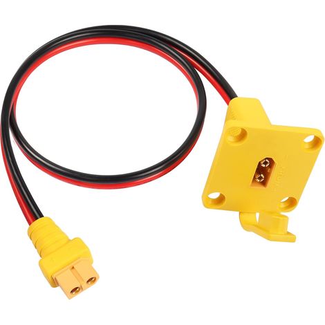 XT60 Adaptateur avec câble de panneau XT60 Câble de charge XT60 mâle vers femelle Câble d'alimentation pour panneau solaire E-bike FPV Monitor Alimentation (60 cm) v (1/5)