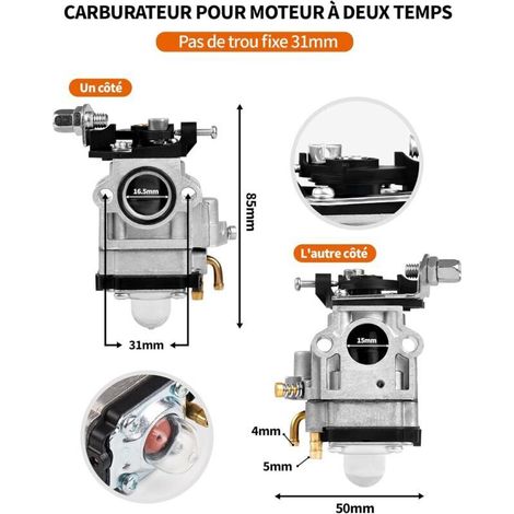 Kit di sostituzione del carburatore, carburatore per decespugliatore a 2 tempi TB43 TU43 per tosaerba a benzina a zaino (1/3)