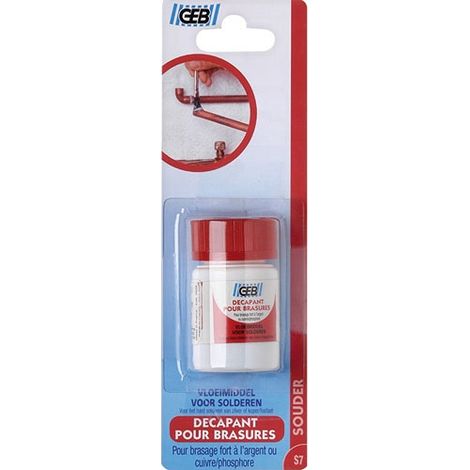 GEB - Décapant brasure argent cuivre phosphore pot 30g (1/4)