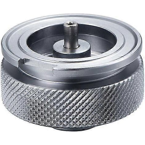 Adaptateur pour réchaud à gaz de camping, adaptateur pour bouteille de gaz compatible avec la randonnée, les pique-niques, le trekking et une utilisation en intérieur (1 unité, argent) (1/5)