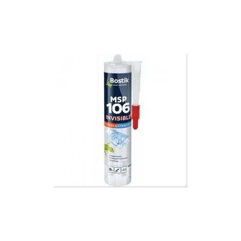 Mastic polymère MSP 106 Bostik transparent - 12 cartouches de 290ml