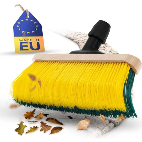 Tête de balai à griffes Novaliv Premium 50 cm, balai spécial à poils courbés - idéal comme balai de jardin, balai grattoir, balai pour gazon