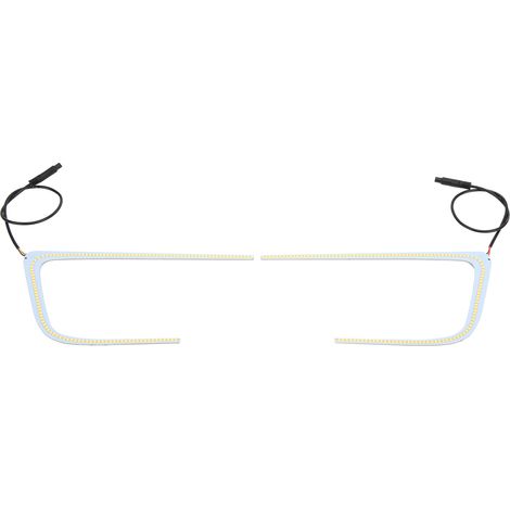 Zweifarbige weiße und gelbe LED-Angel-Eyes-Tagfahrlichter mit Blinkern als Ersatz für Subaru WRX STi 2015-2018 (1/5)