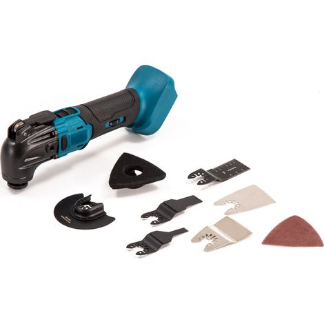 Meuleuse multifonction sans balais 18V - Outil de coupe, ponçage et raclage pour bricolage bois (1/4)