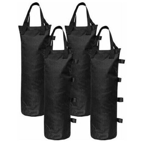 4Pcs Sacs De Poids De Sable Poids De Jambe Pour Tente Pop Up Pare-Soleil Pare-Soleil Sac De Pieds Leste, Noir (1/5)