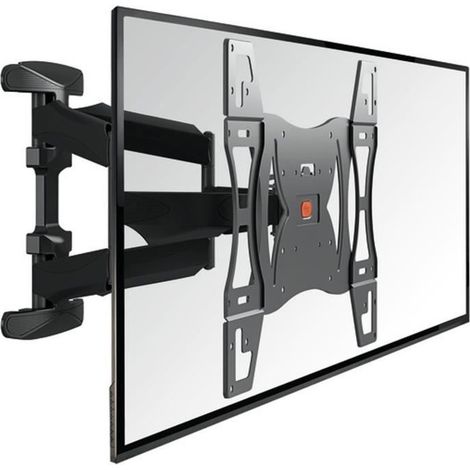 Vogel's BASE 45 L, Ultra forte supporto da Parete per TV molto grande (102-209 cm, 40-82 Pollici) e maggior peso (max. 45 kg), Inclinabile e Girevole 180º, Fino a VESA 600x400 mm, nero (1/5)