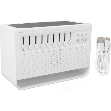 Humidificateur à bruit blanc, diffuseur de flamme USB, appareil d'aromathérapie à simulation de flamme et de bruit blanc, diffuseur d'arômes à simulation de flamme pour la maison et le bureau (1/5)