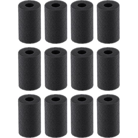 12 Éponge, Préfiltre 7 Cm, Mousse Anti-Aspiration, Filtre Aquarium, Pour Crevettes Alevins