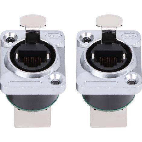 Connecteur RJ45 à Angle droit, 2 pièces, matériau isolant ignifuge, prise d'aviation YTRJ45 (1/5)