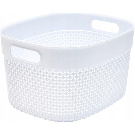 Dekorativer Aufbewahrung Lumarko koszyk Filo S weiß 22 cm