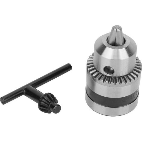 Mandrin perçage B12 avec clé – 1.5-10mm – acier inoxydable – adaptateur fraisage (1/5)