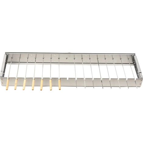 Girarrosto per barbecue, velocità regolabile, design compatto, 15 fessure, 80 cm (1/2)