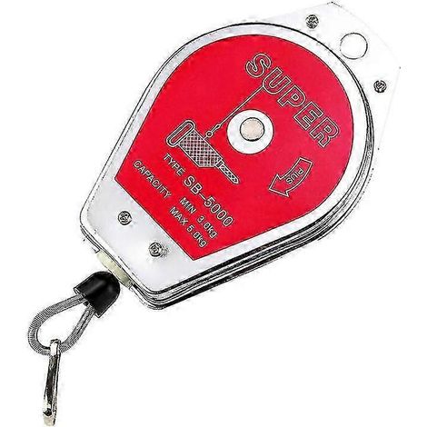 Équilibreur à ressort rétractable 3-5 kg avec verrouillage manuel, robuste pour outils de chaîne de montage (6,6-11 lbs) (1/4)