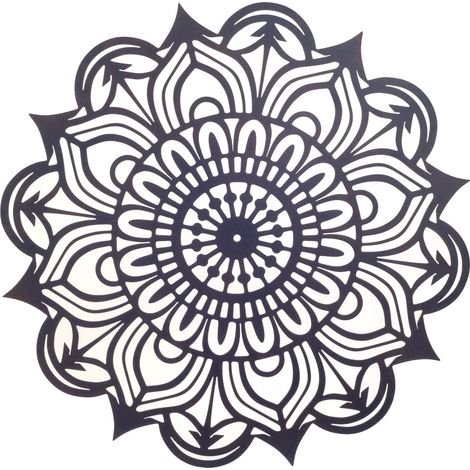 Decorativo da parete con mandala, design etnico, ideale per soggiorno o camera da letto, decorazione in metallo per la casa