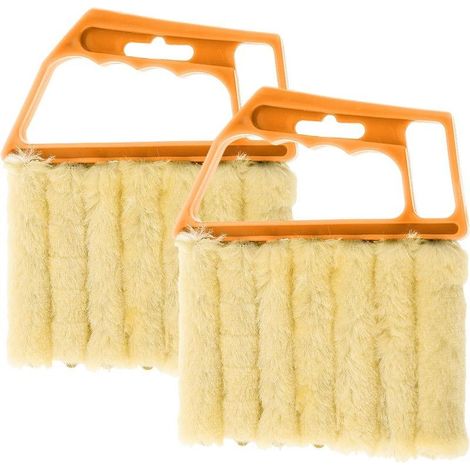Lot de 2 brosses pour store, plumeau de nettoyage de rideau, outil de nettoyage de store, outil de dépoussiérage, brosse de nettoyage de poussière (1/5)