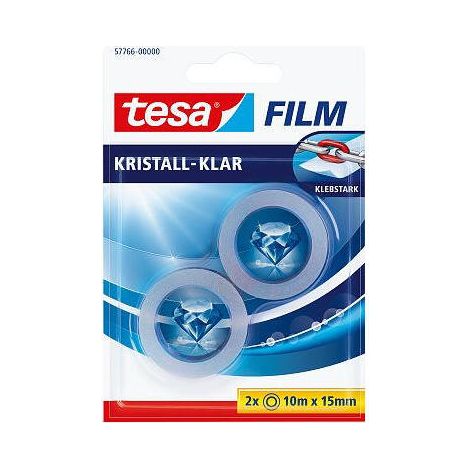 TESAFILM KRISTALL-KLAR 2 ROLLEN 10M:15MM (1/2)