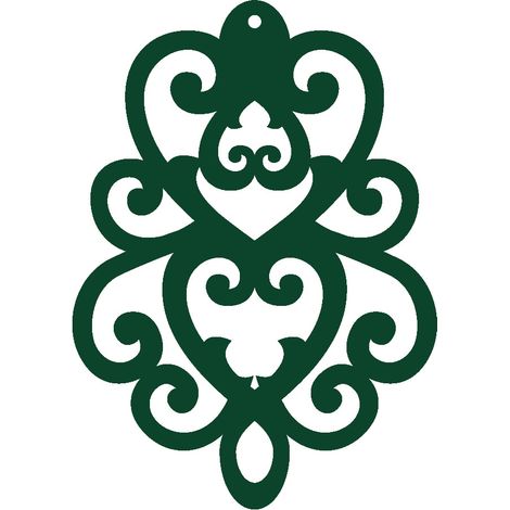 Lampadario decorativo traforato Z5 Verde