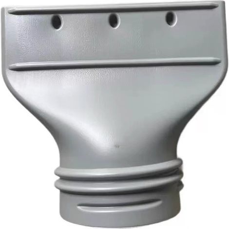 Embout plat pour conduit de ventilation (seulement le raccord) - Adaptateur gris 15cm de diamètre pour climatiseur mobile et sécheuse (1/3)