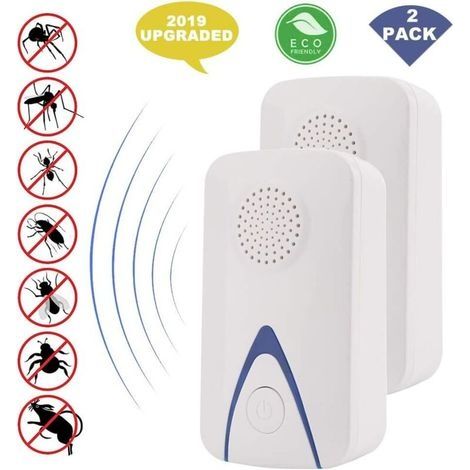 Ultrason Souris Et Rats,Répulsif Ultrason Anti-Rongeurs Insectes,Électronique Plug-in Pest répulsif Anti Moustiques,Les Souris,Rats,Mouches,cafards,Fourmis et rongeurs avec lumière de Nuit Bleue (1/4)