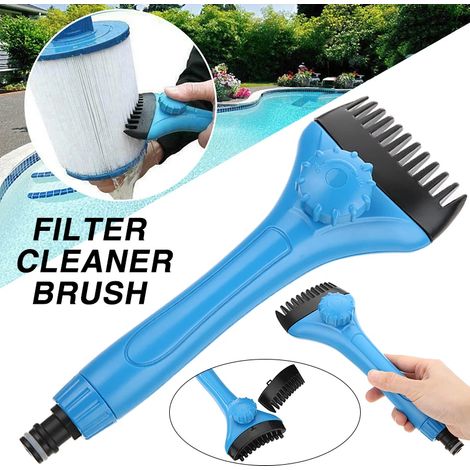 Brosse de nettoyage pour filtre de piscine (1 unité) permettant d'éliminer les débris des cartouches et des spas-AquaForge (1/5)