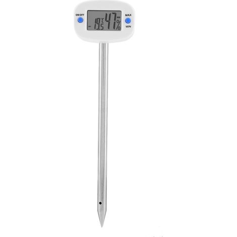 Thermomètre et hygromètre électronique à aiguille en acier inoxydable TA290 (1/5)